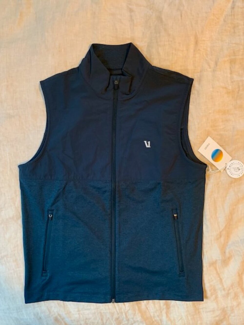 Vuori Sunday Element Vest NWT Navy Small